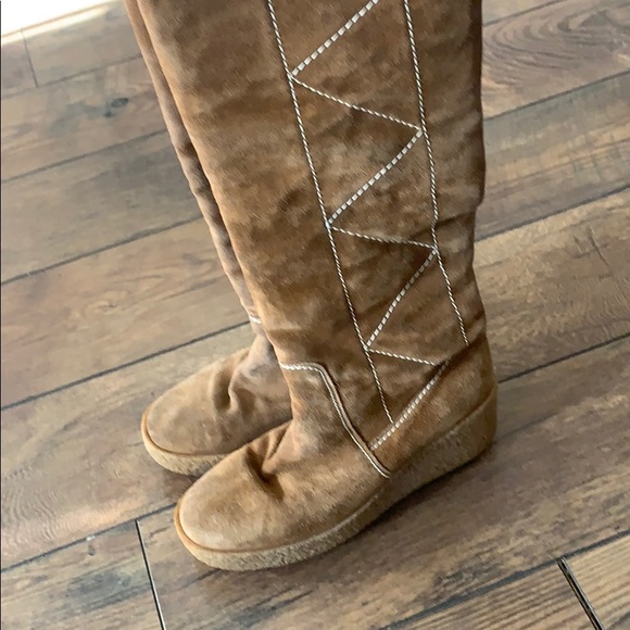 Suede Shearling boots size 8 - Picture 6 of 8